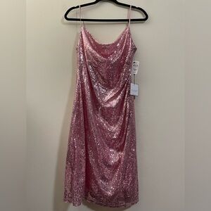 NWT Laundry by Shelli Segal Sequin Mini Dress in Light Pink - 6‎